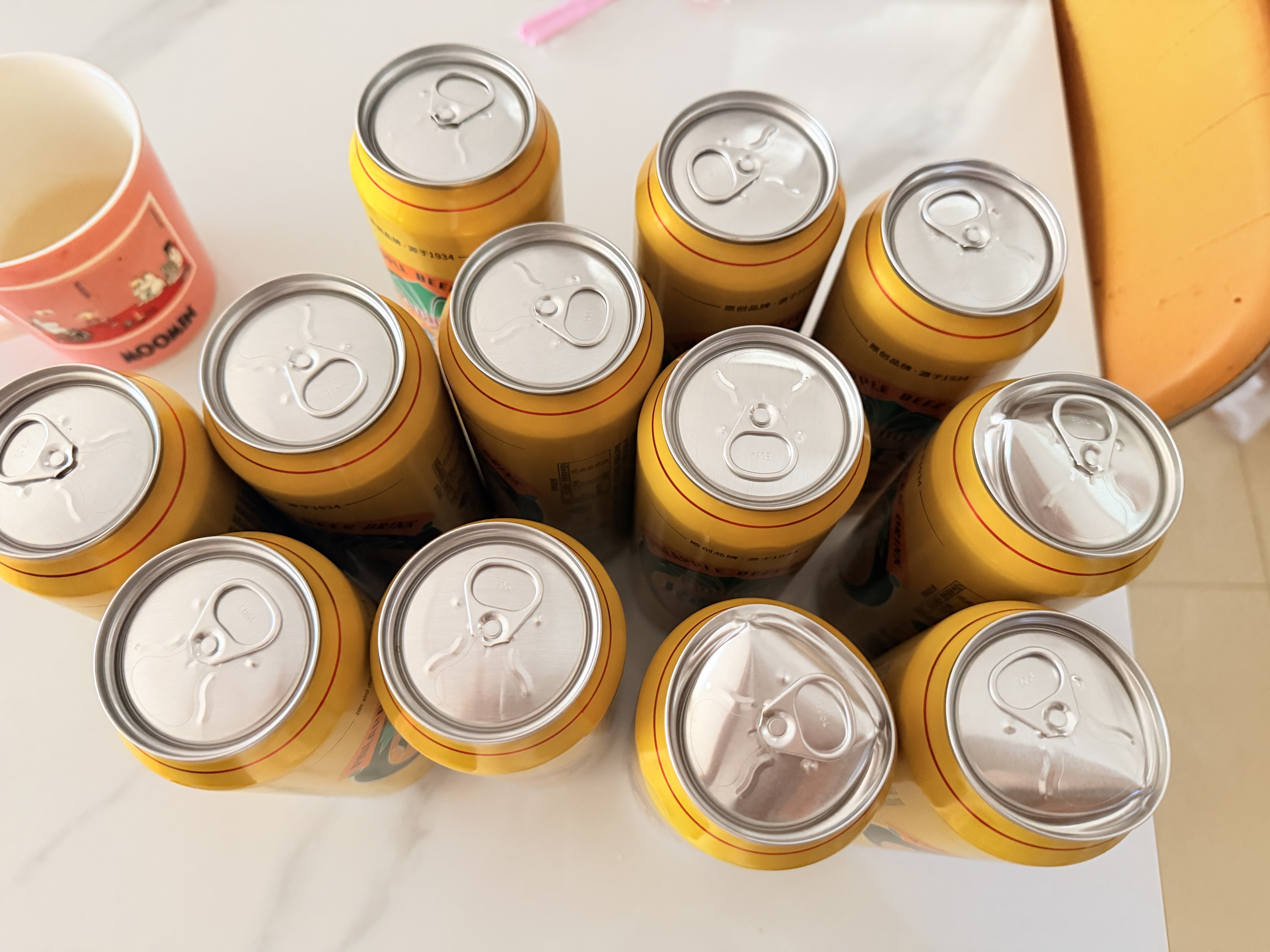 广氏菠萝啤果味饮料500ml*12听大罐果啤整箱装汽水中秋送礼 实拍图