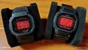 卡西欧（CASIO）G-SHOCK系列经典小方块街头时尚运动防水防震方形手表男送礼推荐 血屏DW-5600BBR-1 实拍图