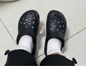 crocs卡骆驰厚底云朵洞洞鞋时尚百搭户外沙滩鞋女鞋|206750 黑色-001(含智必星) 35 (220mm) 实拍图