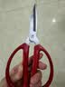 张小泉经典红柄家用剪刀手工剪刀办公剪刀单把装198mm 实拍图
