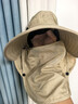 啄木鸟（TUCANO）防晒帽男夏季渔夫帽女防紫外线户外出游钓鱼遮阳帽太阳帽子男面罩 实拍图