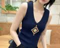 丝柏舍刺绣V领针织背心女2026夏装新款时尚修身显瘦气质上衣 实拍图