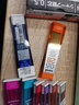 uni日本UNI彩色铅芯0.5多彩纳米铅芯铅笔芯202NDC七彩铅芯浅蓝红紫橙粉绿 0.5mm 7色+混色各1盒 实拍图