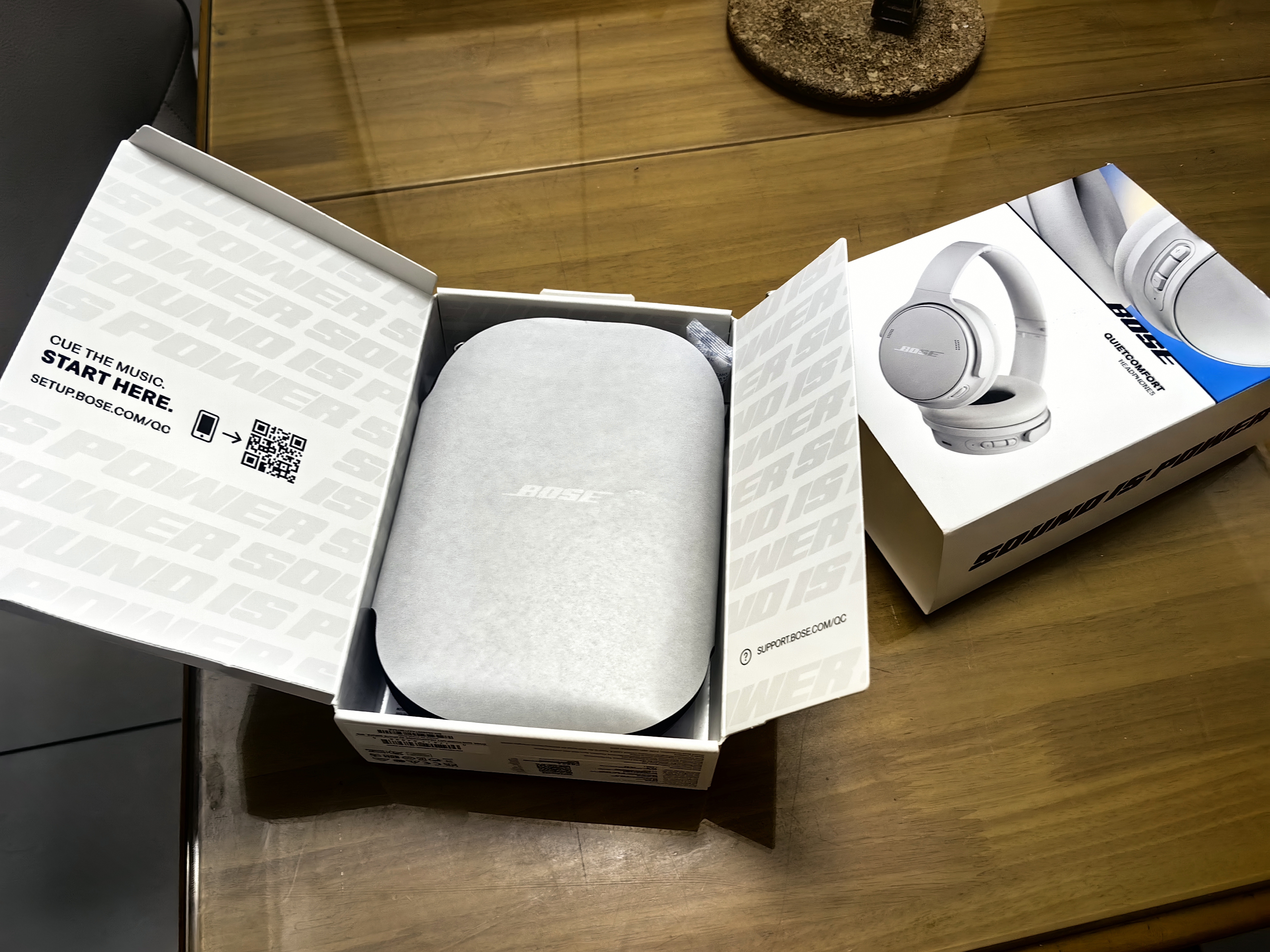 BOSE QuietComfort 消噪耳机 无线消噪蓝牙耳机头戴式主动降噪耳机 QC45升级款 动态音质均衡 QC45升级款-晨雾白 实拍图