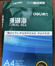 得力（deli）珊瑚海A4打印纸 70g500张*10包一箱 双面复印纸 企业采购优选 整箱5000张7363 实拍图
