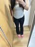 Keep喇叭裤女高腰提臀显瘦健身服舞蹈阔腿裸感瑜伽 经典黑 M  实拍图