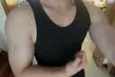 莫代尔2件男士100%纯棉背心男宽松工字夏款无袖背心打底内穿黑白色汗衫 实拍图
