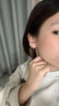 BJYLS999纯银针雪花耳钉女养耳洞流苏耳线足银针耳环2026轻奢高级耳饰 【999足银耳链】雪花耳线一对 实拍图