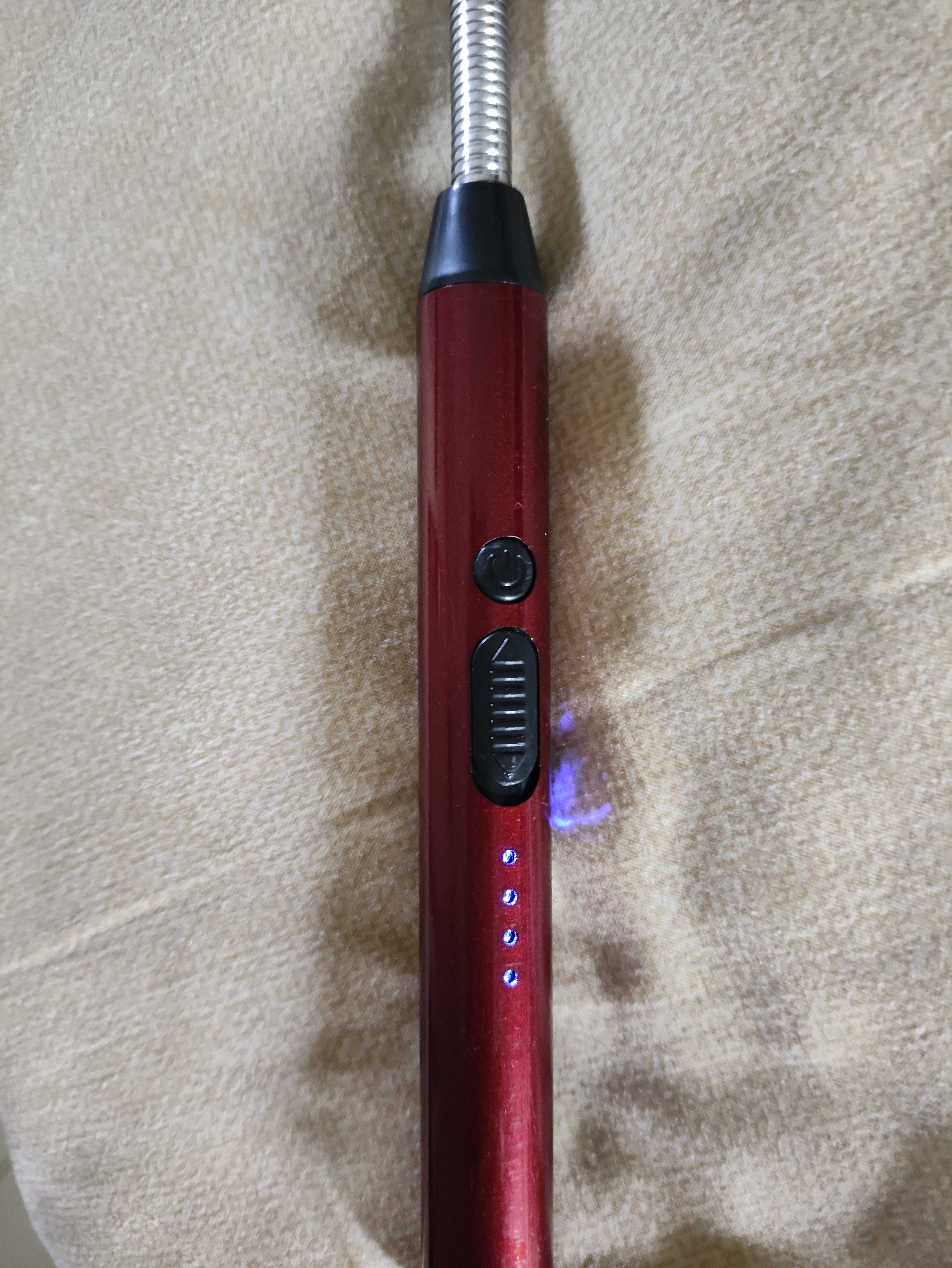 Jidaocook充电款燃煤气灶脉冲点火器通用点火枪厨房煤气打火机长手柄防风电 冰红色-充电式【可防风、长柄、配usb充电线】 实拍图