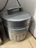 美的（Midea）有钛青瓷0涂层营养蒸电压力锅5L 智能预约多功能一体高压电饭锅MY-E5811G家用4-6人开盖火锅电饭煲 实拍图