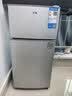 奥克斯小冰箱家用小型迷你冷藏冷冻两用出租房宿舍用节能省电寝室办公室电冰箱 【净化去味】156银色【高效保鲜 铜管速冷】42L 实拍图