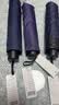 天堂伞强效拒水雨伞防风加固十骨大伞三折便携商务雨伞男女士 10骨大雨伞-紫兰 实拍图