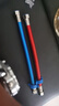 际工304不锈钢波纹管热水器进水管燃气4分热水管耐高温软管金属冷热管 【30厘米】红+蓝色4分防爆冷热水管 实拍图