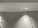 雷士（NVC）LED射灯客厅过道背景嵌入式防眩小山丘铝材7瓦暖白黑杯【莲华】 实拍图