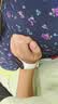 电子手表女生男生运动防摔夜光只看时间手环 白色（不带公仔） 实拍图