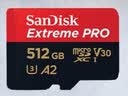 闪迪（SanDisk）512GB TF（MicroSD）内存卡 A2 4K V30 U3 C10 至尊超极速移动存储卡 读速200MB/s 写速140MB/s 实拍图