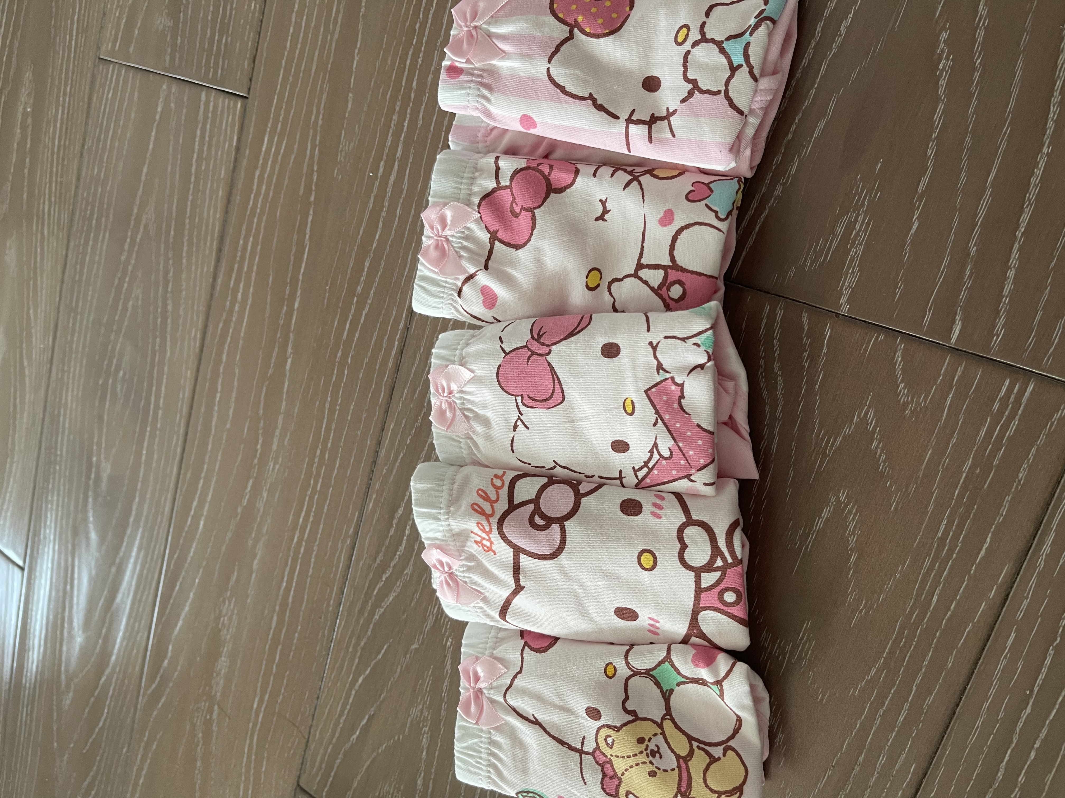 Hello Kitty儿童内裤女童宝宝小女孩5条装三角底裤短裤 KTN255花色155/3XL 实拍图