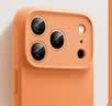 第一卫DIVI【官 版 真 液 态】适用iPhone17promax手机壳苹果17ProMax保护套液态硅胶亲肤镜头全包防摔男女橙 实拍图
