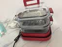 大宇（DAEWOO）【万食电蒸锅】加厚高硼玻璃 多功能炖蒸煮一体蒸汽锅煎烤涮火锅不锈钢S31红色 实拍图