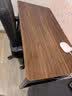 新颜值主义电脑桌电竞桌实木书桌家用台式办公桌学习桌写字桌工作台长条桌子 120*60CM【40MM碳钢腿】胡桃色 实拍图