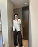 拉夏贝尔百搭长袖衬衫女夏2026薄款高级感宽松显瘦衬衣防晒上衣 白色 2XL 实拍图