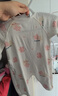 童泰婴儿连体衣春秋季纯棉衣服初生宝宝蝴蝶哈衣爬服和尚服粉色52cm 实拍图
