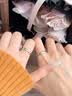 BJYLS999纯银情侣对戒甜蜜猫狗足银戒指男女款手饰品生日礼物送女朋友 小猫（女款）+精美礼盒 实拍图