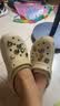 卡骆驰（CROCS）白鹿同款云朵洞洞鞋|206750 骨白色-2Y2 36/37(230mm) 实拍图