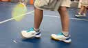 尤尼克斯（YONEX）羽毛球鞋yy入门级训练减震动力垫男女SHB101CR 白/蓝39码 实拍图