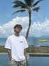 ONGOOSE短袖T恤男装夏季潮流简约纯棉运动上衣港风宽松休闲五分袖体恤衫 MSL-C671白色 L 【建议120-135斤】 实拍图