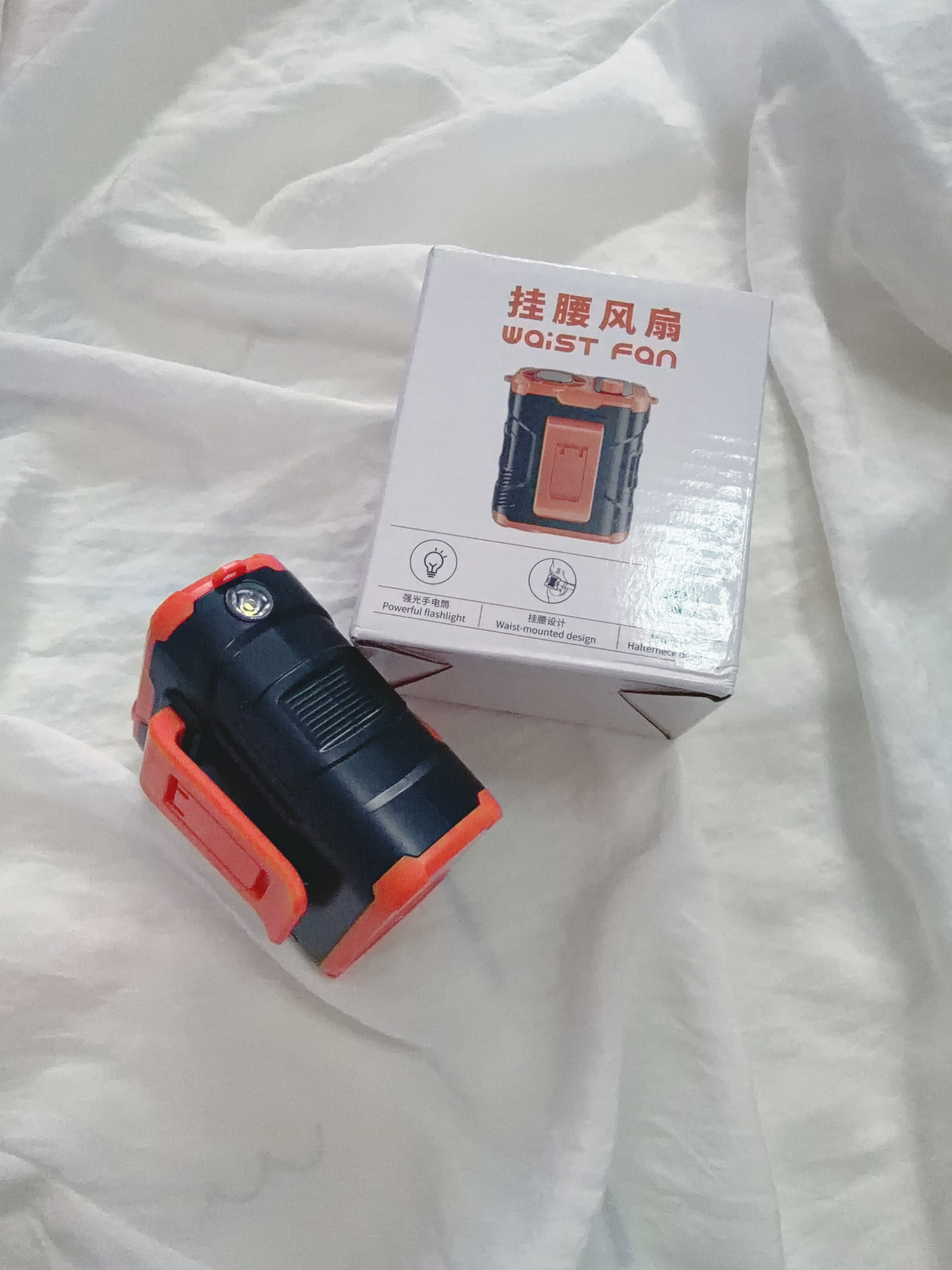 科宾斯挂腰风扇随身便携式降温神器小风扇户外工地工作超大风力超长续航充电可夹腰挂电风扇挂脖制冷空调 实拍图