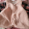 戴维贝拉（DAVE＆BELLA）婴儿马甲儿童上衣男童坎肩洋气宝宝衣服女童背心冬季新款童装 浅粉色【现货】DB4237450 66 cm（建议身高59-66cm） 实拍图
