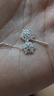 BJYLS999纯银针雪花耳钉女养耳洞流苏耳线足银针耳环2026轻奢高级耳饰 【999足银】花朵耳线一对 实拍图
