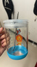富光玻璃杯家用儿童牛奶杯子带刻度吸管水杯男女宝宝冲泡奶粉杯带把手 实拍图