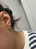 六福珠宝 黄金耳钉栀子花足金耳环七夕礼物女 计价G01G0027DS 约1.03克 实拍图