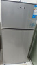 志高（CHIGO）小冰箱迷你小型家用冷藏冷冻两用宿舍出租房用双门办公室电冰箱节能省电 【一级能效】128L银色【全国联保丨节能省电】 实拍图