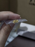 六福珠宝足金栀子花黄金耳钉耳饰送礼 计价 G01G0027DS 1.01克(含工费100元) 配硅胶耳堵 实拍图