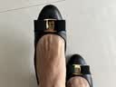 菲拉格慕（Ferragamo）女士黑色Vara蝴蝶结高跟鞋 0775750_1D _ 65 礼物送女友 实拍图