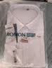 罗蒙（ROMON）纯色商务职业正装男士白衬衫工装外套长袖衬衣男CS108白色3XL 实拍图