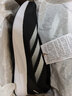 adidas DURAMO RC超轻透湿排汗缓震网面透气体测跑鞋男女阿迪达斯 黑色/白色   40 实拍图
