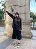 卡帕（Kappa）纯棉长袖t恤女秋新款宽松卫衣美式复古撞色球衣上衣男K0FY2TC01D 【复古撞色 | 潮酷球衣】暗夜蓝黑 2XL 185 尺码偏大，建议拍小一码 实拍图