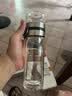高档双层茶水分离杯玻璃杯子明透泡茶水杯过滤便携水杯男女士茶杯 钢本色 450ml 实拍图