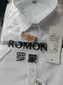 罗蒙（ROMON）短袖衬衫男士2026夏季凉感棉质上衣商务休闲正装白衬衣MQ21白色41 实拍图