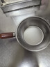 特厚不锈钢平底锅奶锅电磁炉通用不粘锅辅食锅汤锅煮锅蒸锅汤锅 胡桃木锅17cm 实拍图