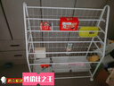 汤能优品移动书架绘本架铁艺置物架书本玩具架简易落地书柜卧室收纳架子 【活动款】90CM-5层书架+3白盒 实拍图