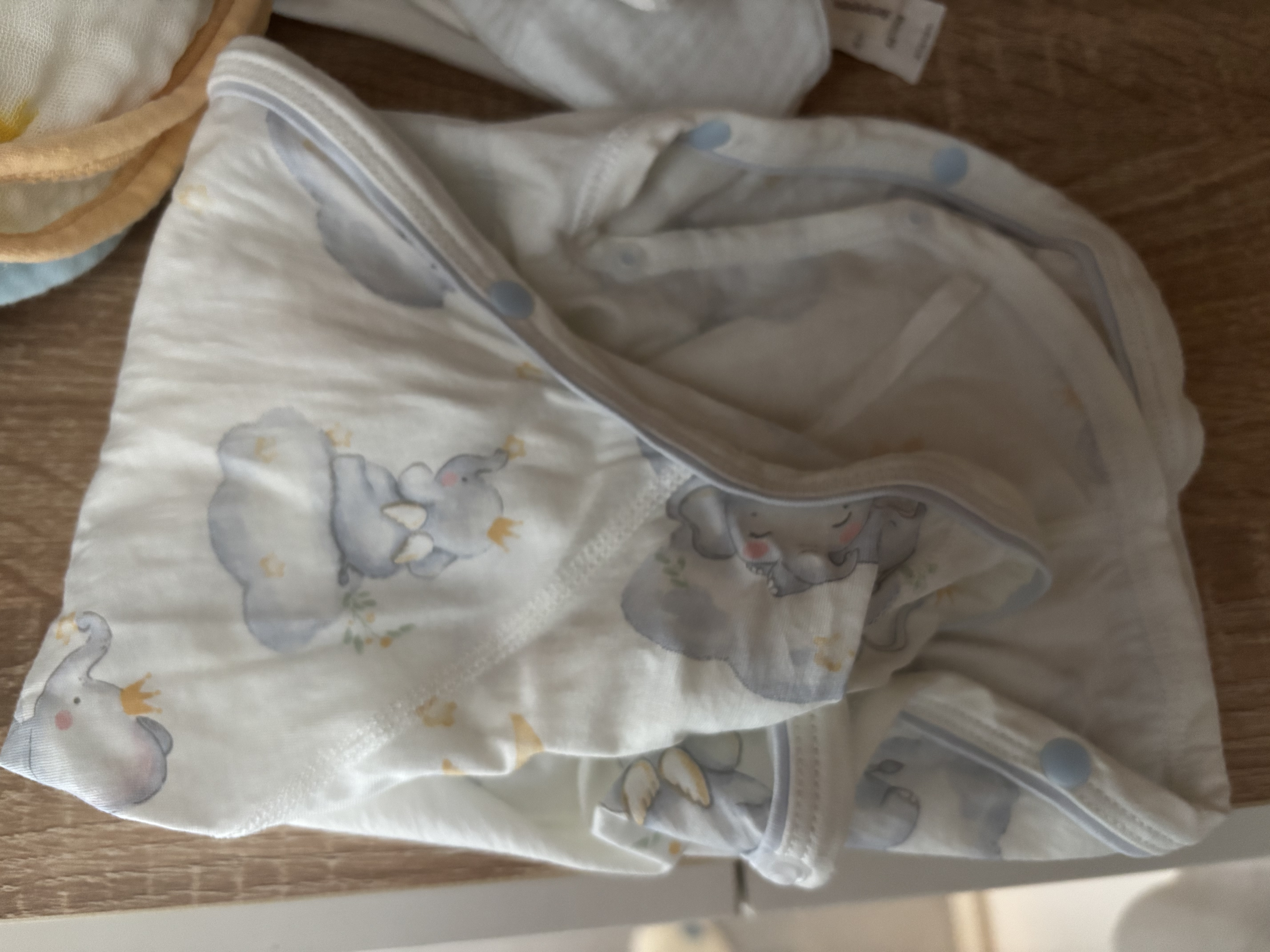 爱贝迪拉婴儿连体衣夏季新生儿衣服宝宝家居内衣蝴蝶衣52码 实拍图
