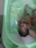 凯姆（CAM）意大利原装进口新生婴儿洗澡盆加厚可坐可躺硅胶防滑宝宝儿童洗澡 草绿色【硅胶防滑坐躺两用】 实拍图