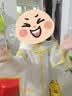 牧萌儿童雨衣男童女童防水全身雨披幼儿园小学生雨具 黄色小黄鸭 S 实拍图
