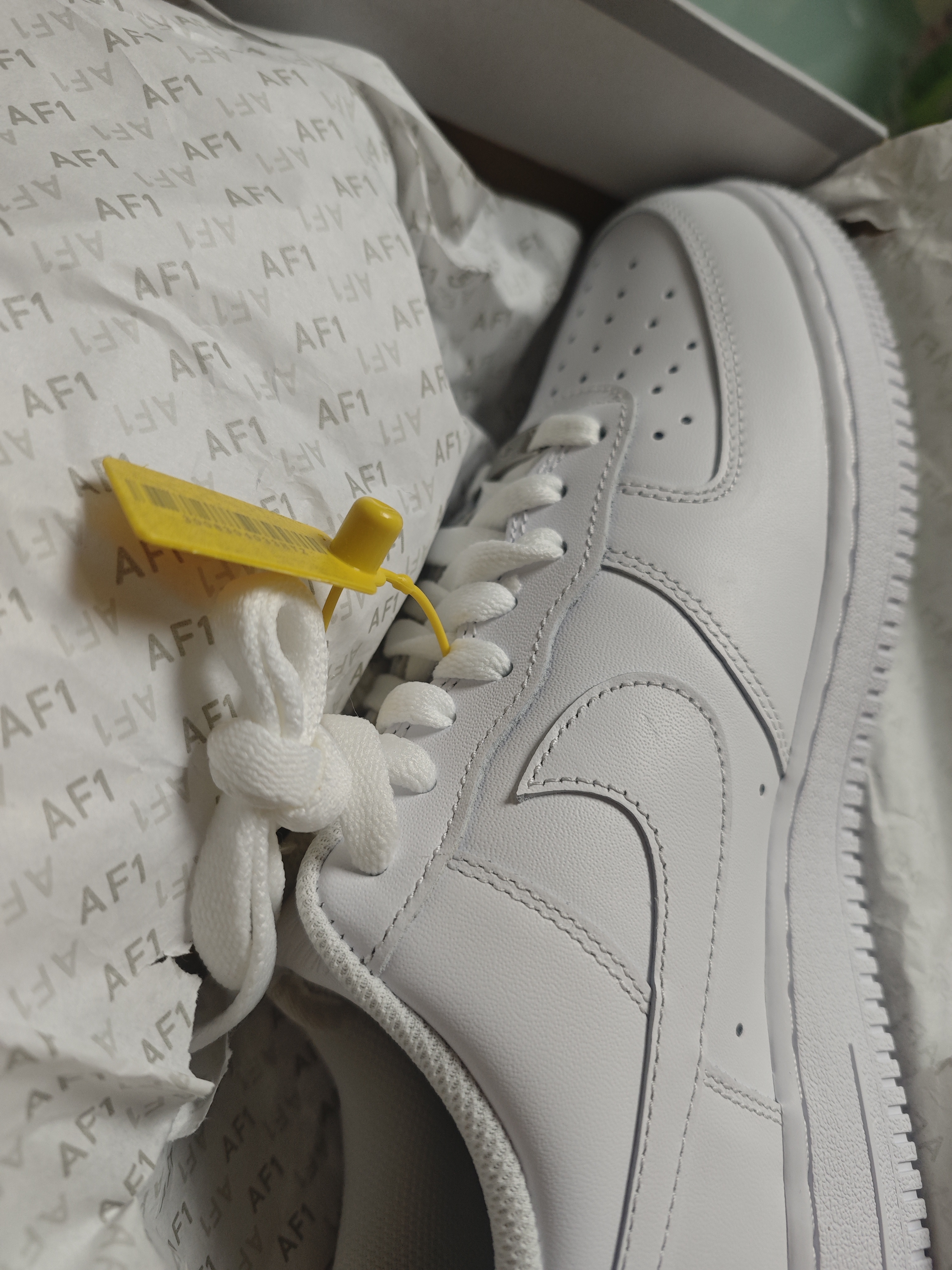 耐克NIKE七夕男空军一号AF1 运动鞋CW2288-111白44 实拍图