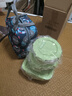 创得耐热玻璃保鲜盒 微波炉饭盒上班族便当盒 北欧绿400+650+700ml+包 实拍图